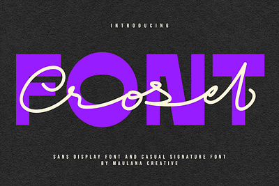 Crosel Font Duo branding font fonts graphic design logo nostalgic