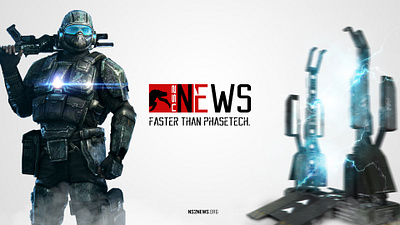 Gaming News Site Promo graphic design