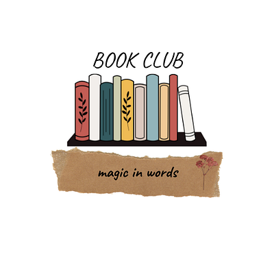 Logo design for a book club design graphic design illustration logo