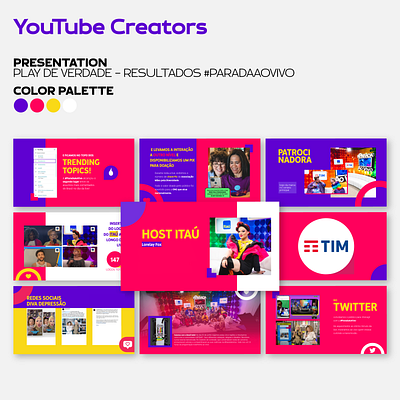 YouTube Creators | Presentation branding graphic design layout power point powerpoint ppt slides template visual identity