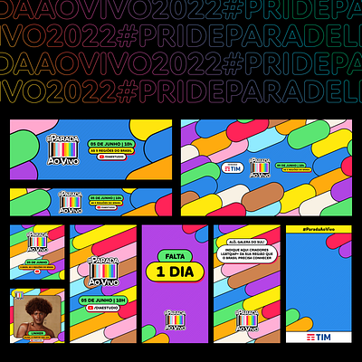 Parada Ao Vivo 2022 branding graphic design lgbt lgbtqiap live parade pride streaming visual identity youtube