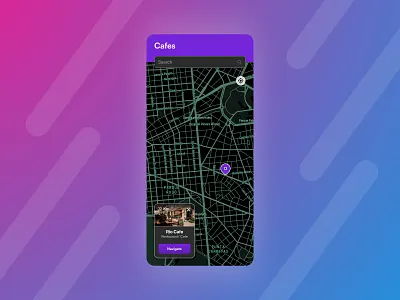 Cafe finding app design app design cafe app design map app map view mobile app mobile app design product design ui ui design ui ux user experience ux uxdesign
