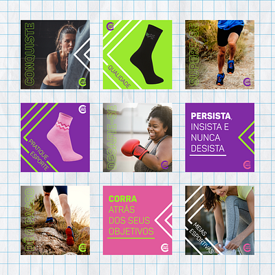 Cia da Meia | Social Media branding graphic design instagram logo socks visual identity