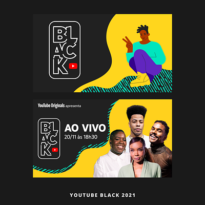 YouTube Black branding graphic design live logo streaming visual identity