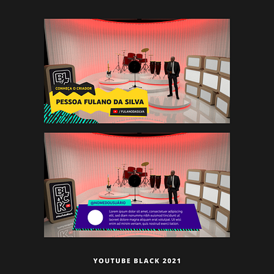 YouTube Black branding graphic design live logo streaming visual identity