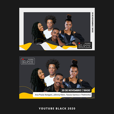 YouTube Black branding graphic design live logo streaming visual identity