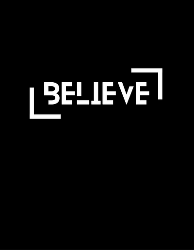 Believe graphic design