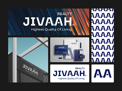 Jivaah Realty Logo Design | Real Estate Logo Design abstract abstract logo brand design brand identity brand identity design brand style guide branding design graphic design illustration jivaah realty logo logo logo design minimal real estate real estate logo