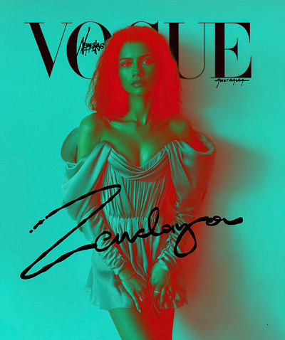 Zendaya x Vogue Australia magazine cover x Nomehas Visuals edit art director covers vogue zendaya