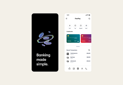 FlexiPay appconcept appdesign banking financeapp mobiledesign ui uidesign userinterfacedesign uxui