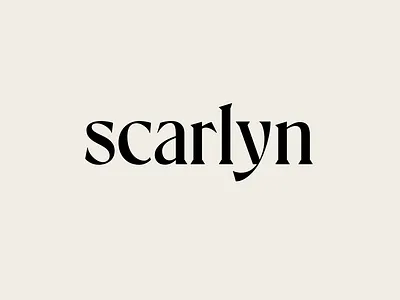 Scarlyn agency bespoke branding custom design graphic design lettering logo name type typography vector visual identity wordmark