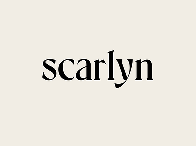Scarlyn agency bespoke branding custom design graphic design lettering logo name type typography vector visual identity wordmark