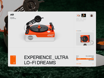 Teenage Engineering design figma interface ui ux visual web webdesig