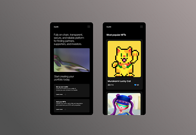 DaoBit appdesign crypto interfacedesign mobiledesign nft ui uidesign userinterfacedesign uxui web3