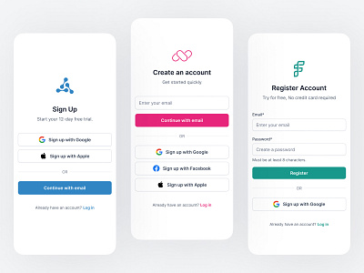 Sign Up or Registration Screen Design - UX Daily Challenge password creation