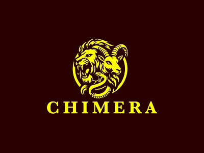 Chimera Logo For Sale agency animal animals automotive corporate chimera logo classic security logo decorative delivery crests logo elegant goat face logo graphic design heraldic lion face luxury brand premium face vector logo royalty snake vector winery