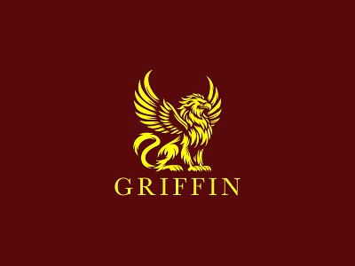 Griffin Logo For Sale branding business classic company graphic design griffin griffon gryphon guardian heraldic luxury modern heraldy professional protective reliability respectable royal ui ux vector