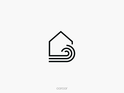 Coastal Real Estate Agency Logo coast coastal coastal home coastal logo coastal real estate coastline house logo logo minimal real estate logo realtor realtor logo realty logo shore waterside logo waves logo