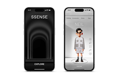 SSENSE Redesign app b2c design ecommerce fashion figma mobile app ssense ui ui design user experience user interface ux ux design uxui uxui design