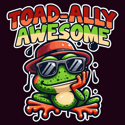 Toad-ally awesome graphic design illustration