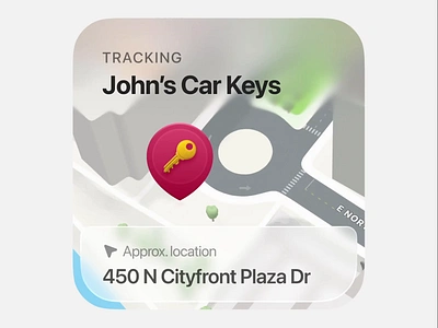 Location Tracker animation challenge dailyui design figma graphic design keys location tracker ui uiux widget