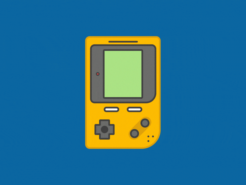 Animation of the GameBoy console 3d animation motion graphics