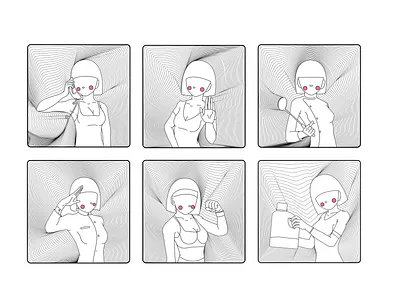 Information systems inspired by Sofía Bonati app design graphic design illustration