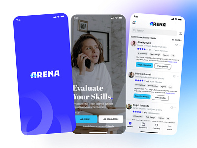 ARENA | Evaluate your skills. app branding design graphics illustration ios landing logo ui ux