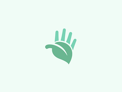 Dirty Hands logo brand branding graphic design green hand leaf logo logo design nature symbol visual design visual identity