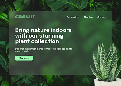 Grow it website landing page product design ui ux