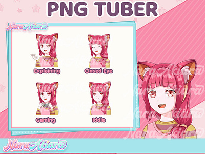 Unleash Your Virtual Personality with Our Animated PNG Tuber customavatar customcharacter highqualityart live2dmodel pngtuber streamers streaming twitchstreamer virtualidentity virtualpersona vtuberavatar