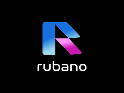 rubano logo design with abstract R letter abstract apps icon brand identity branding business corporate design elegent grid initial letter r logo logo design logo mark logos modern r logo simple trendy unique