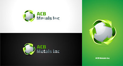 Enviromental Logo Design enviromental globe green logo logo design modern recycling unique