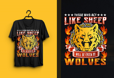 Wolves T shirt design. helfton ribbon t shirt tiger wolves wolves design t shirt design wolves t shirt design