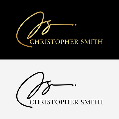 Christopher Smith handwritten logo signature logo
