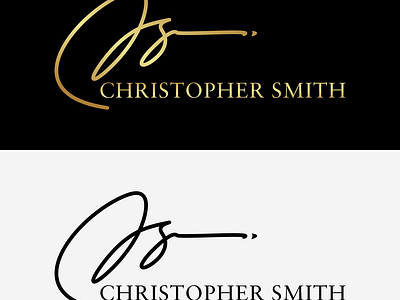 Christopher Smith handwritten logo signature logo