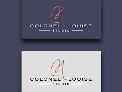 Colonel Louise handwritten logo logo signature