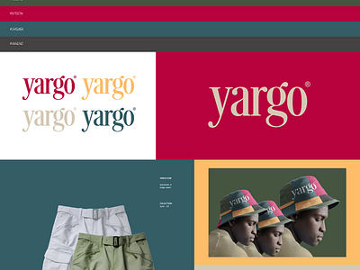 Yargo cargo cargo pants cargo wears fashion branding logo type obatom yargo