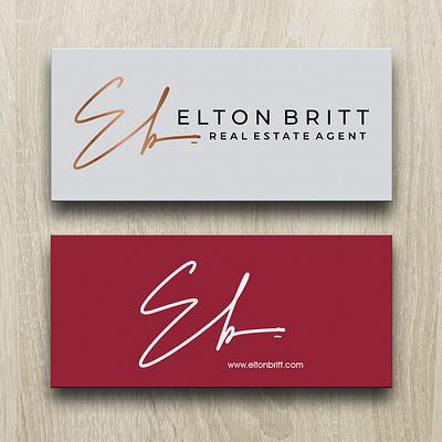 Elton Britt signature logo