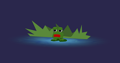 3D Frog - Spline 3d 8 grade task animation design graphic design ill illustration