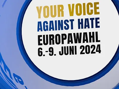 YOUR VOICE AGAINST HATE - GO VOTE! 3d animation motion graphics