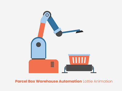 Supply Chain & Warehouse Automation Lottie Animation animation app lottie automated machine automation design illustration industrial industry landing page lottie animation machine manufacturing motion graphics parcel box ui ux warehouse warehouse animation website website lottie animation