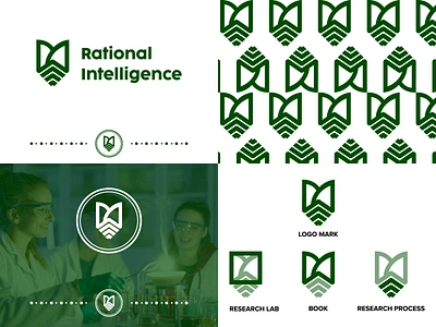 Medical Logo - Rational Intelligence book creative education iconic intelligence lab laboratory logo logoart logoawesome logodesign logodesigner logogrid logomaker logomark logopassion logoprocess logos students technology