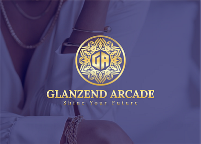 Logo design for GLANZEND ARCADE Jewelry shop adobe adobeillustrator brand design branding brandity design graphic design illustration illustrator jwellery logo logo