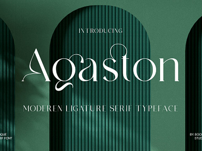 Agaston - Moderen Serif Font branding graphic design gre green lowercase motion graphics