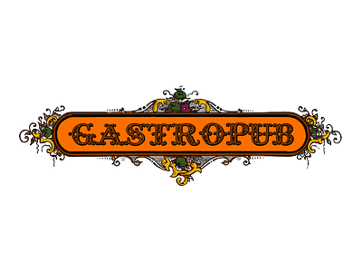 Gastropub-Logo-1600 app branding design graphic design illustration logo logos typography ui vector