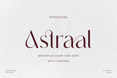 Astraal - Modern & Luxury Sans Serif Font elegance good italic luxury