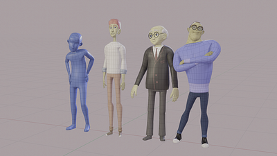 3D Characters 3d animation blender character