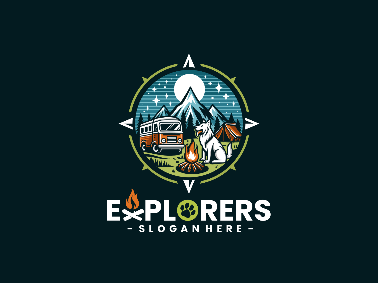 Dog Explorers Logo 02 by Artvies on Dribbble