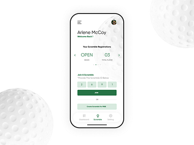 Golf App design app app design golf redesign ui design uiux